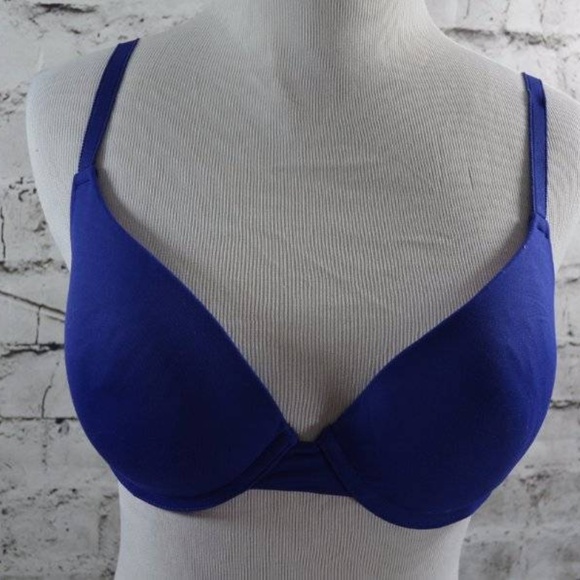 PINK Victoria's Secret Other - PINK blue pink push up padded underwire bra 34C